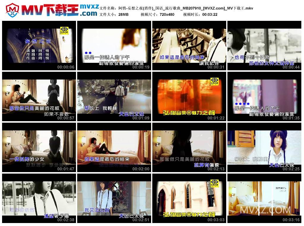 阿悄-妄想之夜(消伴)_国语_流行歌曲_MB207910